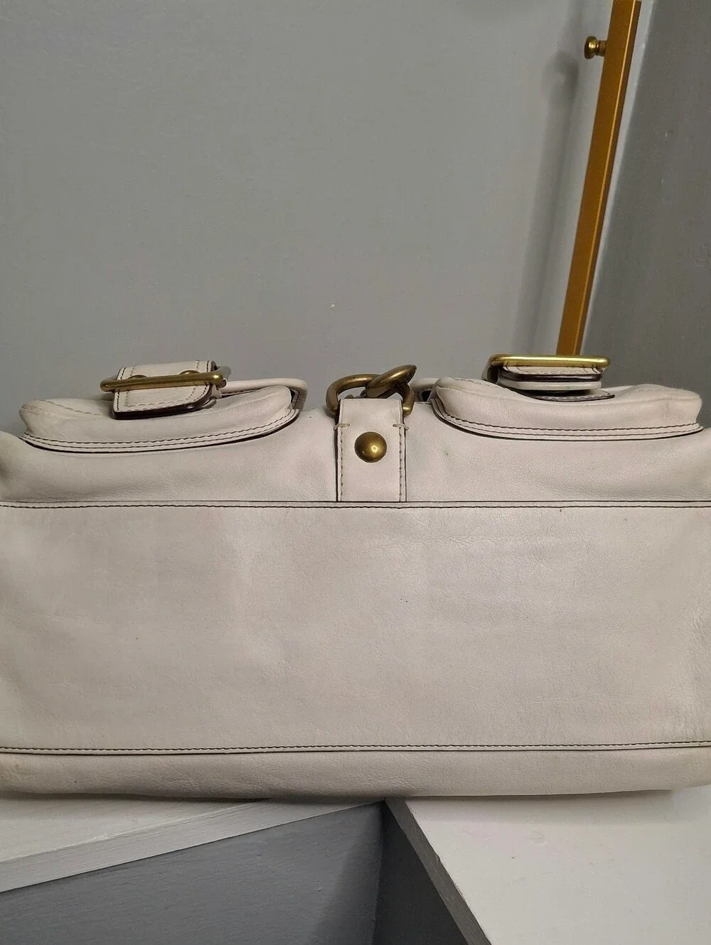 Coach Legacy Mandy Satchel 10330 White Leather Vintage 2006 65th Anniversary